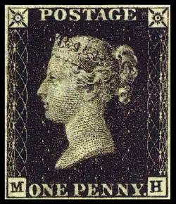 Penny Black issued (worlds 1st stamp)