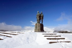 Snowy monument
