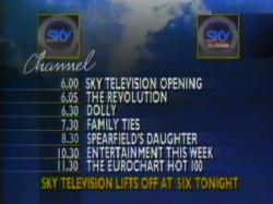 Launch of Sky TV